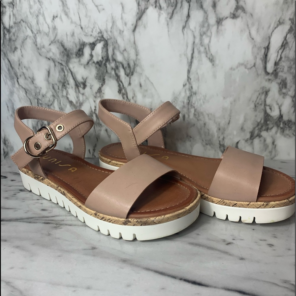 Salmon colored sandals